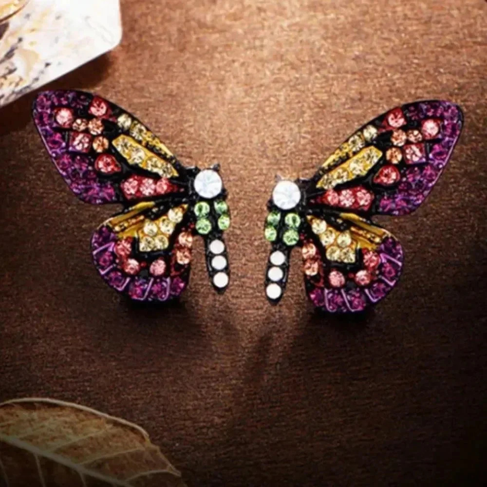 Butterfly Flutterby Earrings in Pink